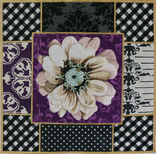 1043  Blk. & Wt.. RoseCollage