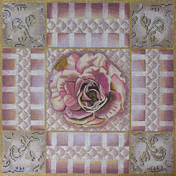 1060 Taupe & Pink Rose Collage