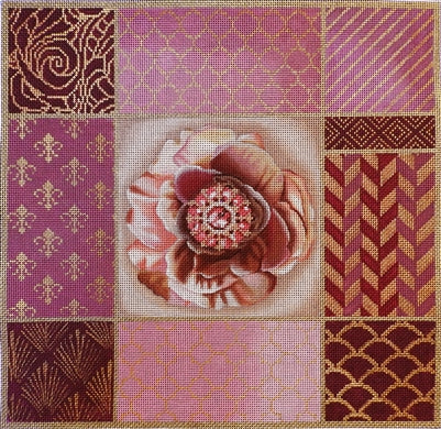 1068b Mauve Rose Collage