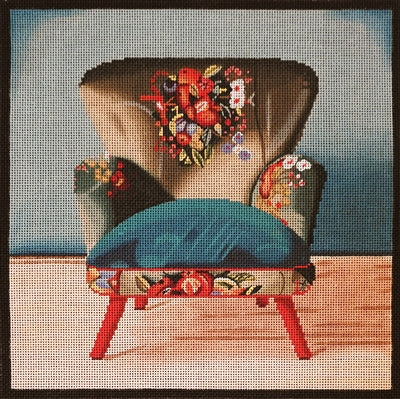 1076bc Boho Teal Chair
