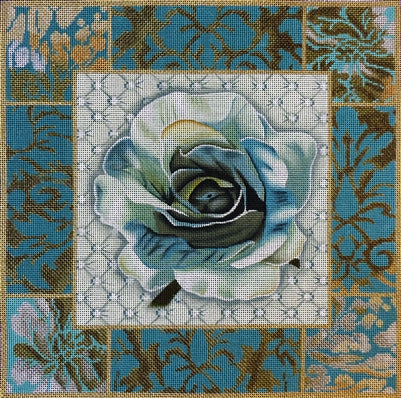 1090 Teal RoseCollage