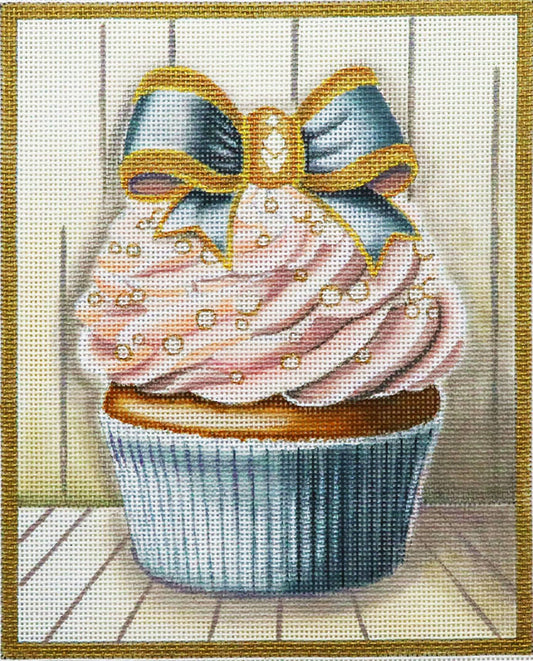 CUP-1 Pink Jeweled Cupcake