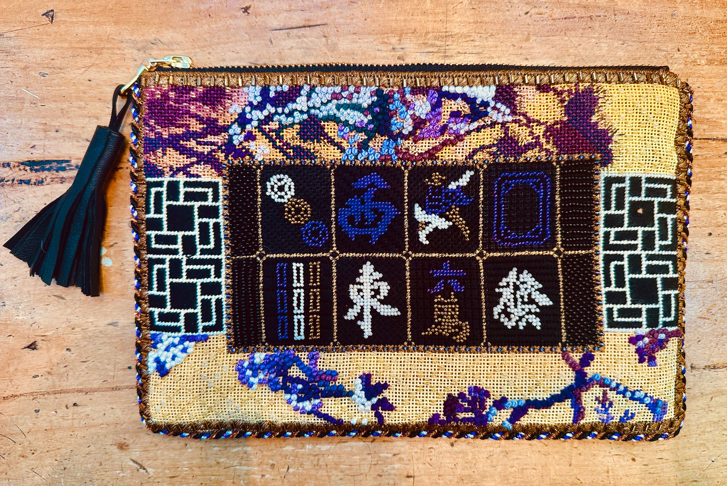 MJ-11 PurpleTile Mah Jongg Bag