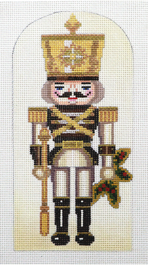 NC-6a Gold Nutcracker Ornament